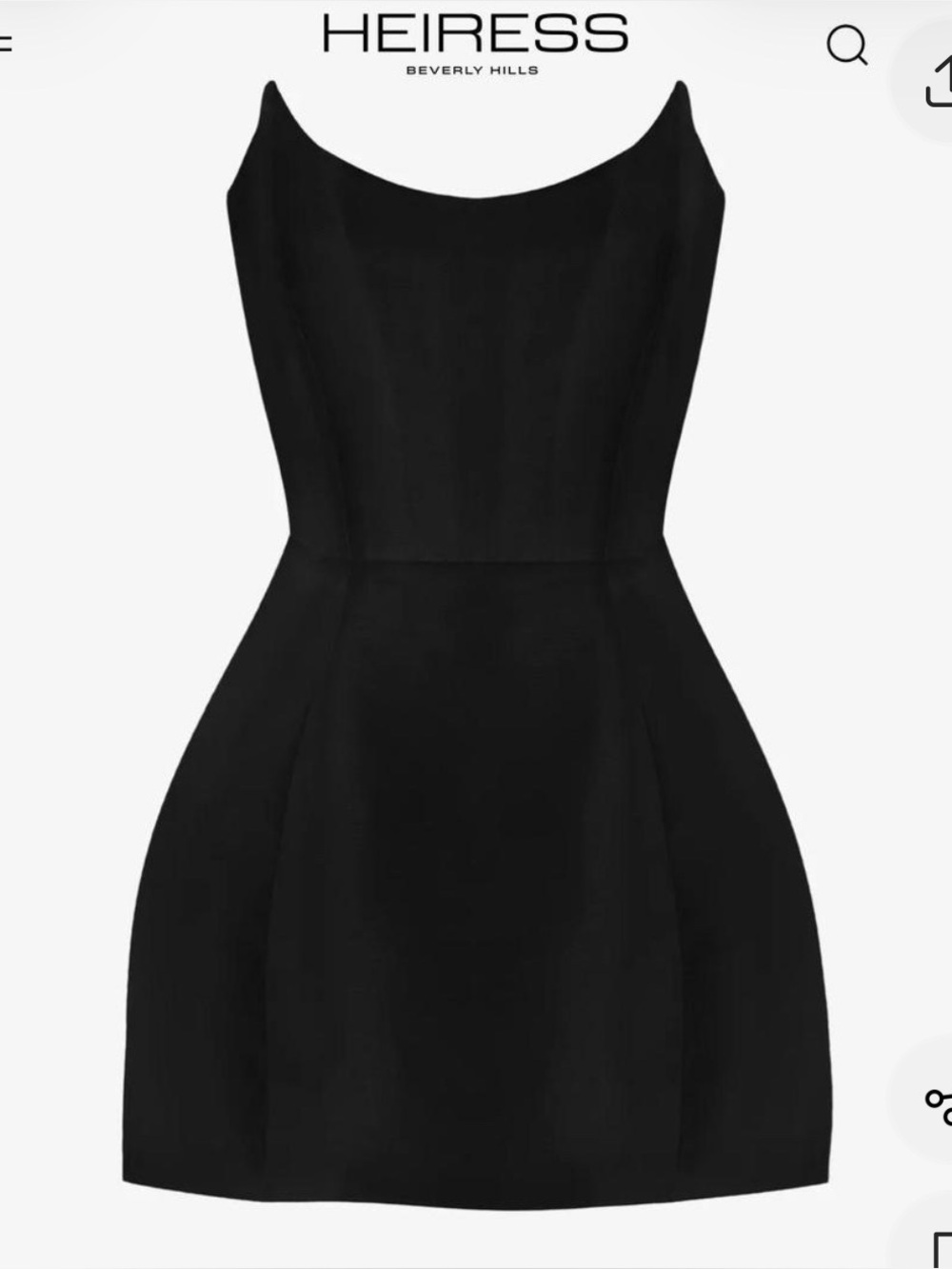 Heiress Beverly Hills Sheen Corset Mini dress